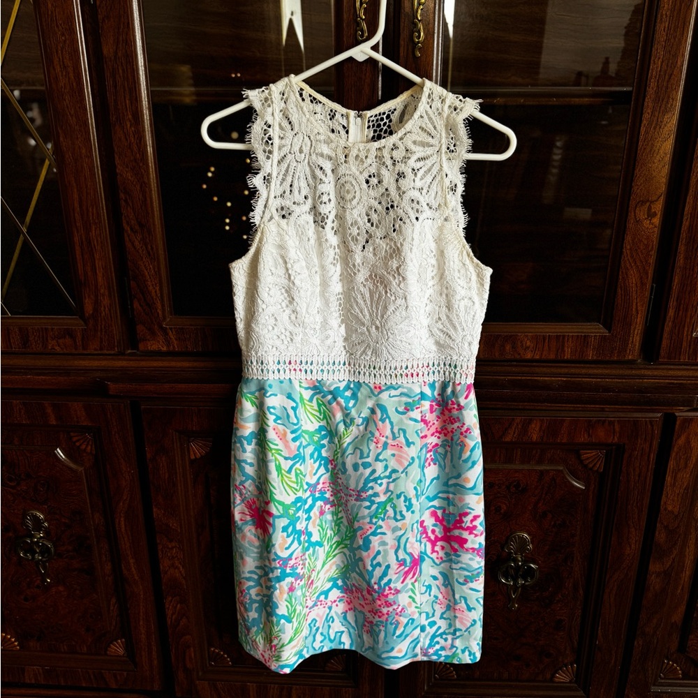 Lilly Pulitzer Sharice Stretch Shift Dress - Size 4